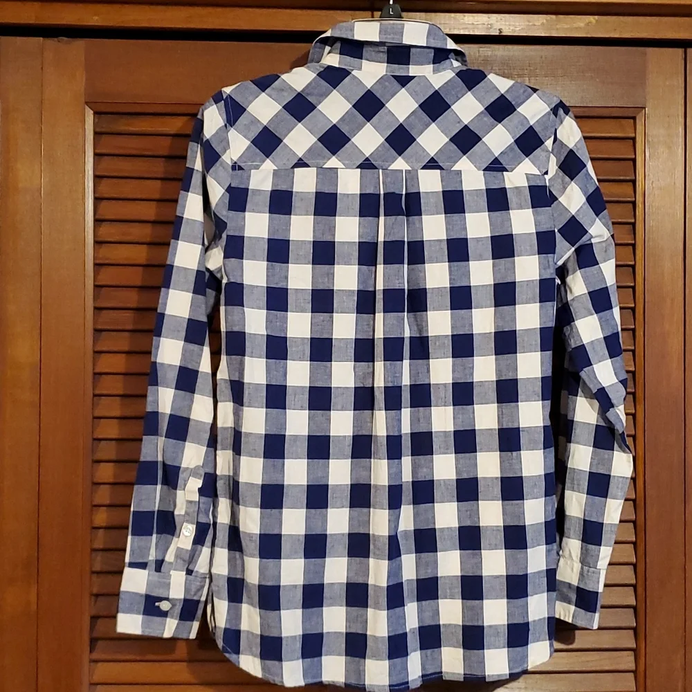 NWT J. Crew perfect fit plaid button down shirt